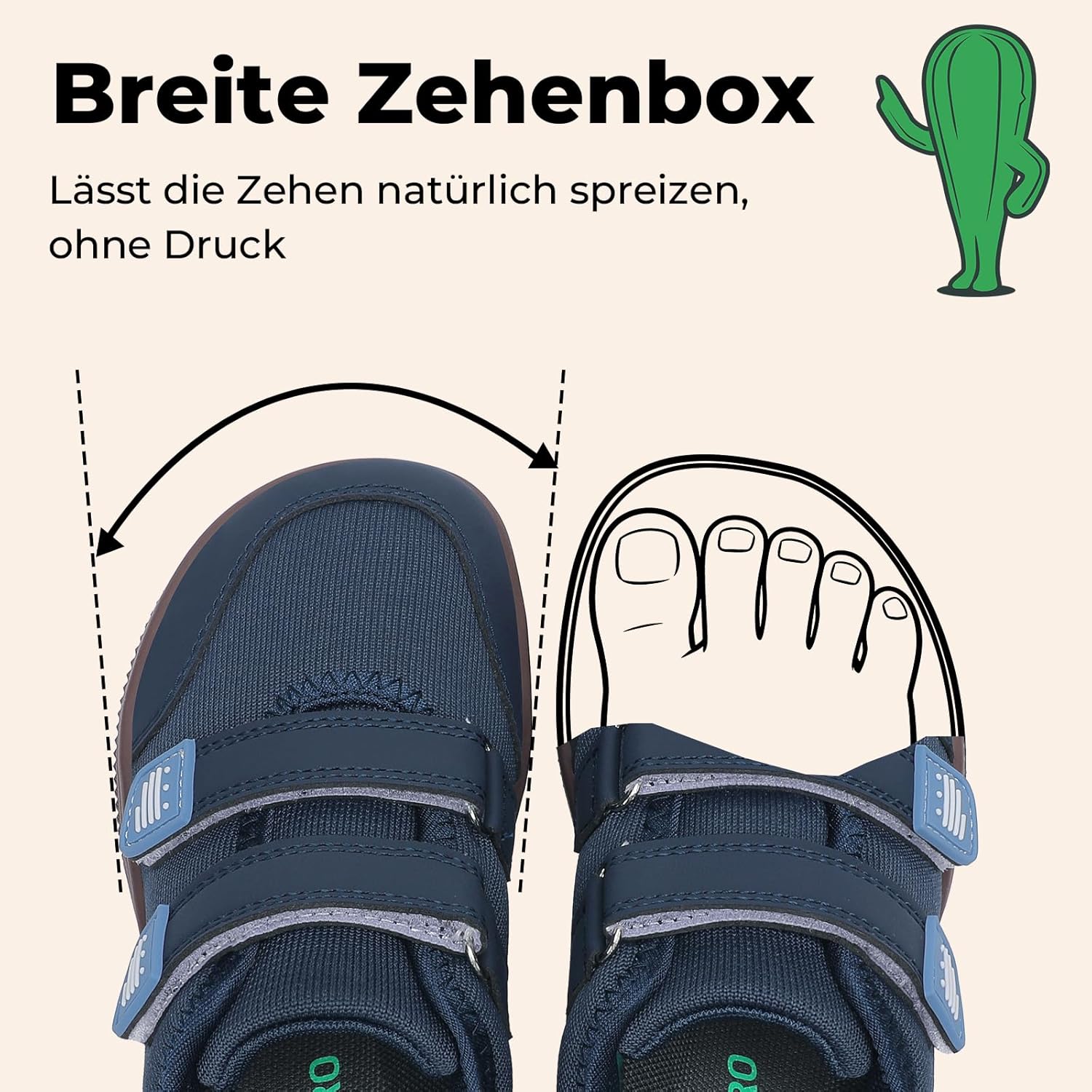 Thumbnail 2 de SAGUARO Barfußschuhe für Kinder – atmungsaktiv, rutschfeste Sohle, breite Zehenbox (Gr. 25–35)