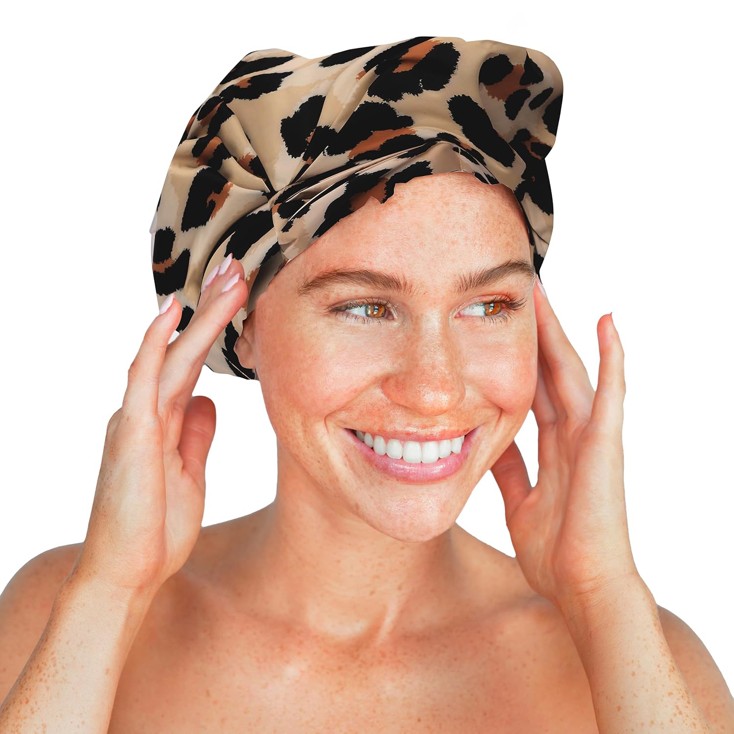 Thumbnail 6 de Kitsch Luxus-Duschhaube für Damen, Leopard