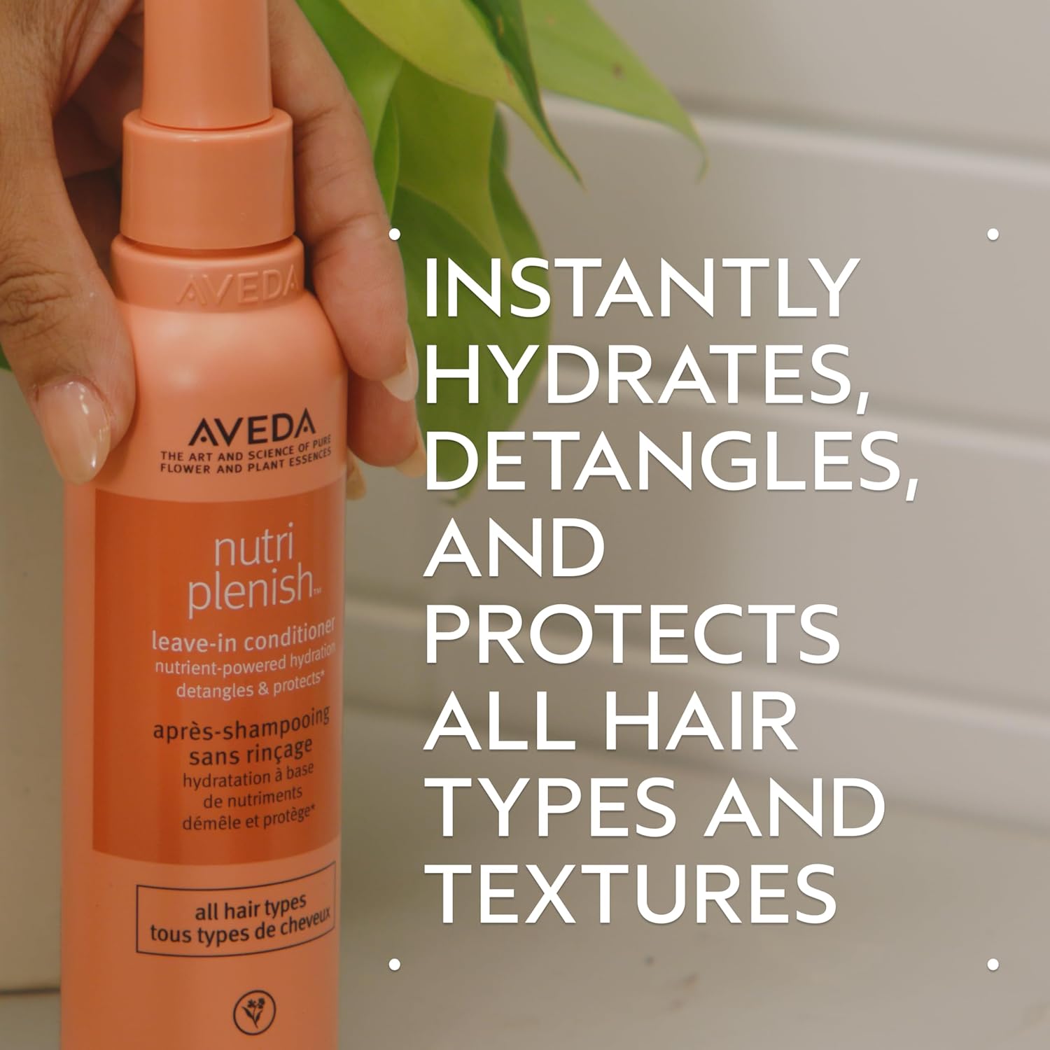 Detalle de Aveda Nutriplenish Leave-In Conditioner: Hydrates, Detangles & Replenishes Hair (200ml)