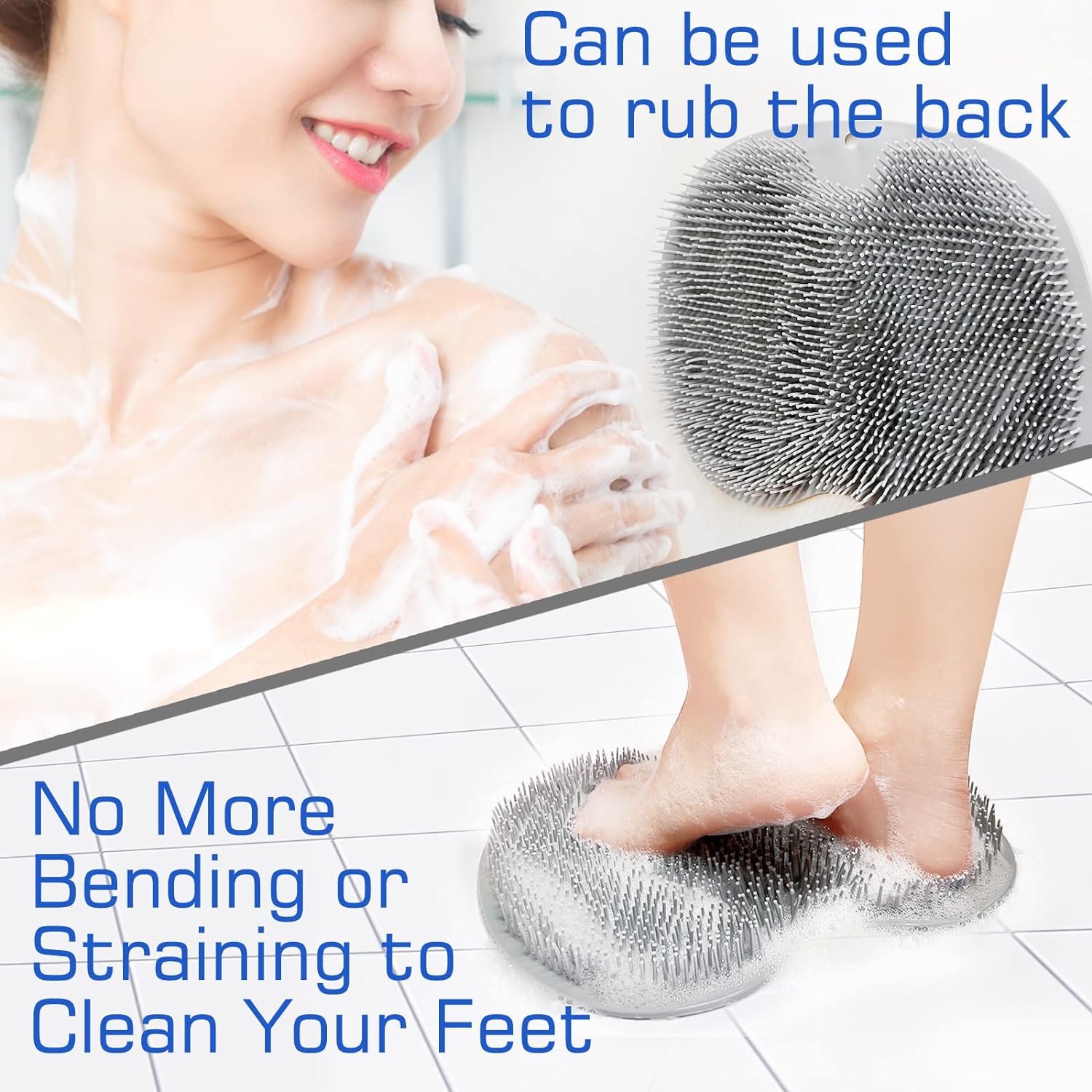 Detalle de Shower foot scrubber mat 9x11.8 inch