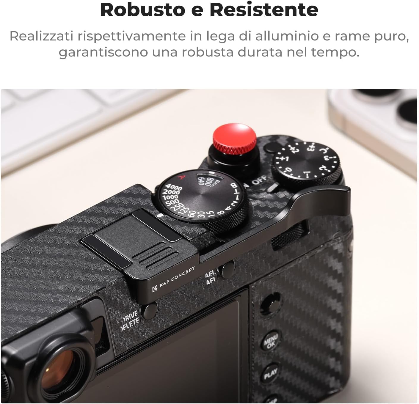 Detalle 2 de K&F CONCEPT Kit Impugnatura Hot Shoe per X100V 6,7 cm