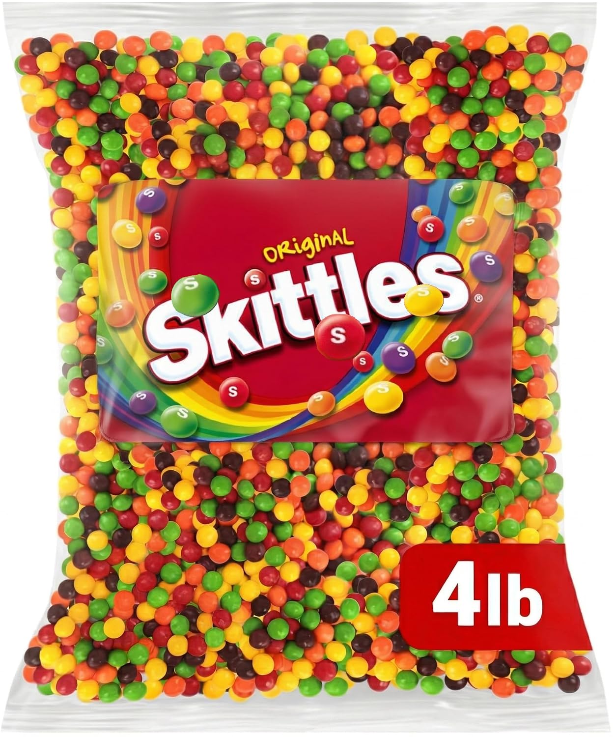 Detalle de Jumblet ChewySkittles Original Chewy Candy, 4 lb Rainbow Bulk Bag