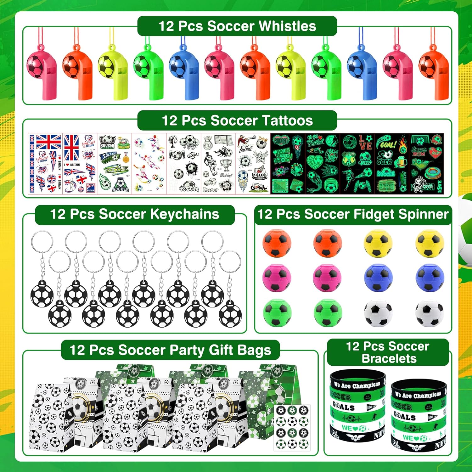 Thumbnail 1 de Football Party Bags Fillers set for kids 🎁