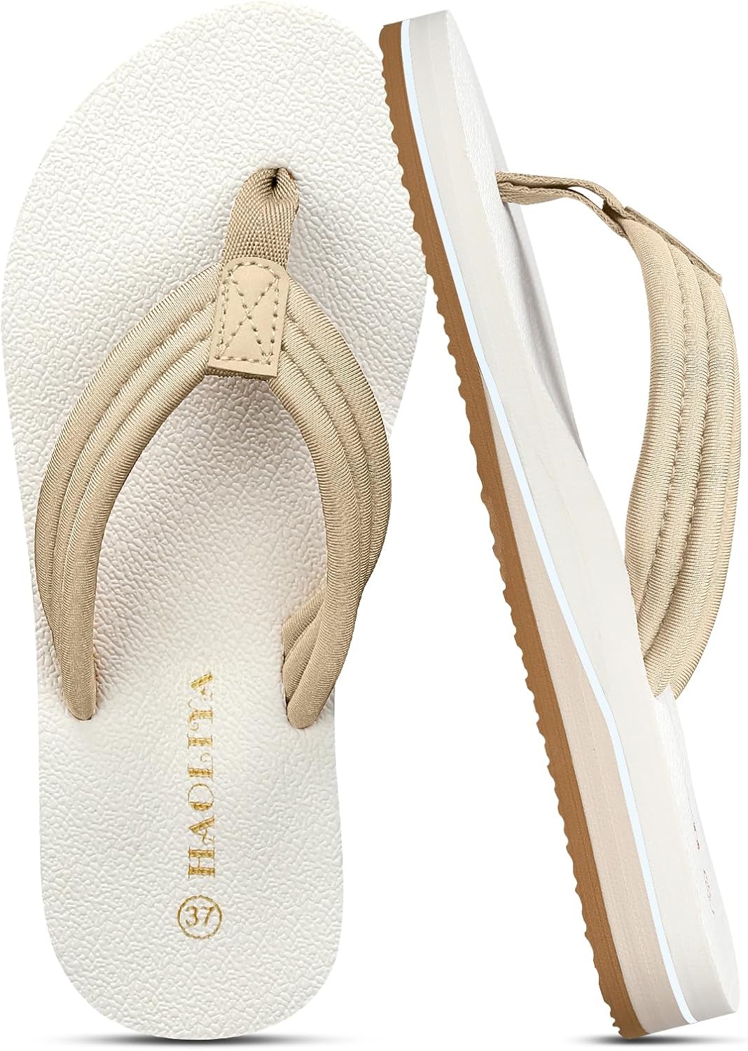Thumbnail 6 de HAOLIRA Flip Flops Damen Stoff Orthopädische Zehentrenner mit Arch Support – Leicht, Komfortabel und Rutschfest