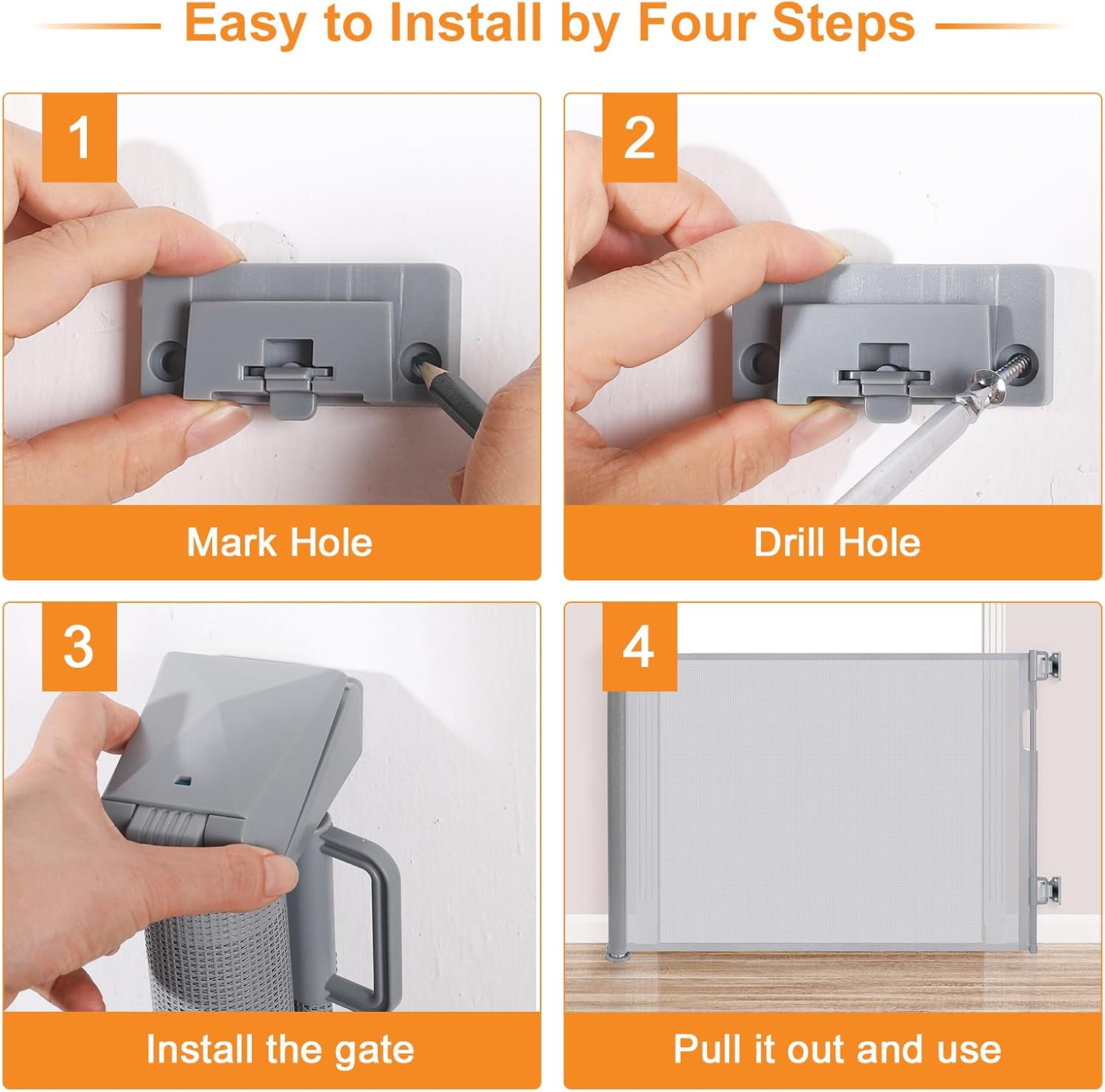 Thumbnail 6 de Eyeleaf Retractable Stair Gate 59" wide