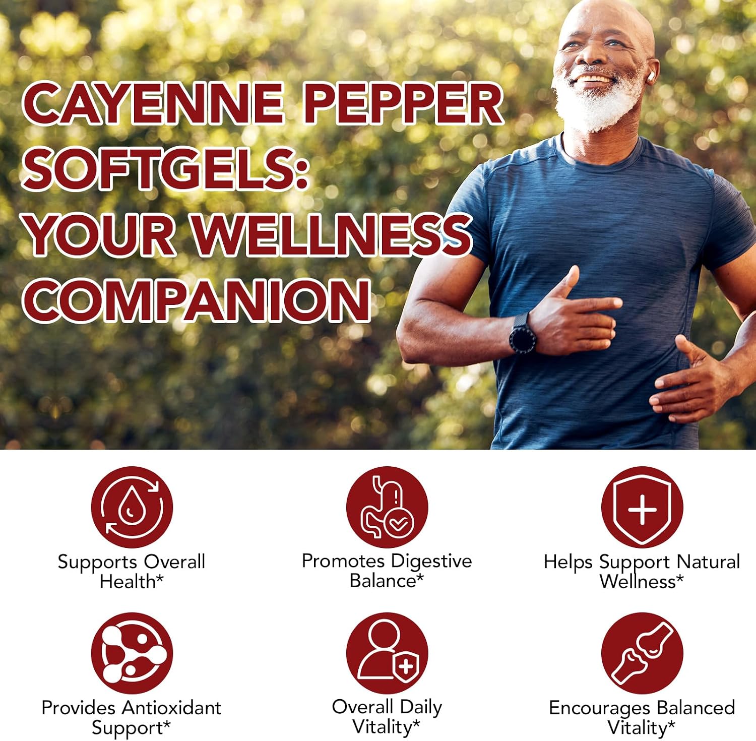 Detalle de Cayenne Pepper Softgel Supplement, 240 Capsules