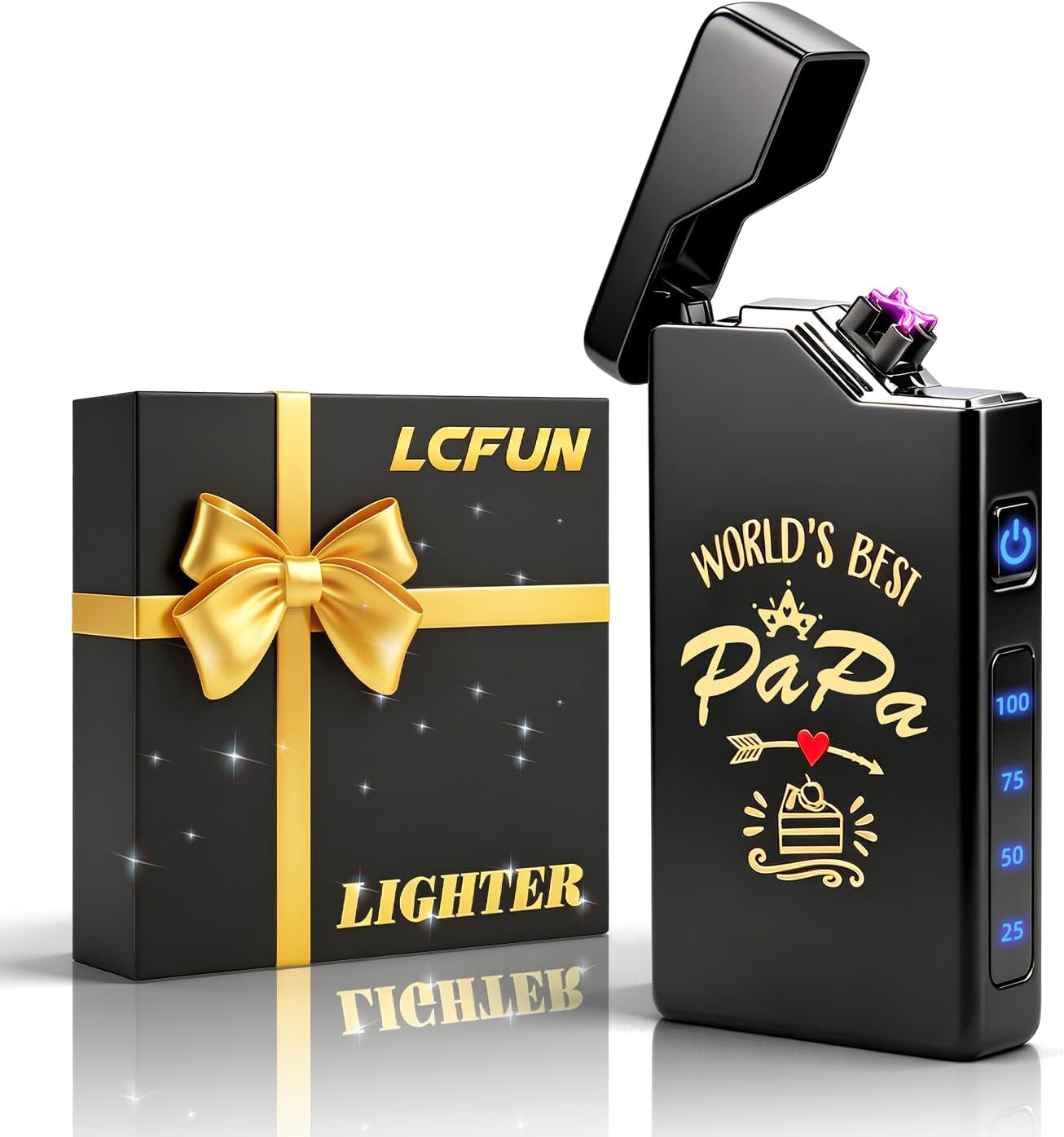 Detalle de LcFun elektrische plasma-aansteker met USB-C, wind- en spatwaterbestendig