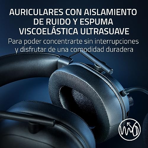 Detalle de Razer BlackShark V2 HyperSpeed para PC: auriculares inalámbricos para esports, ligeros y con micrófono de calidad