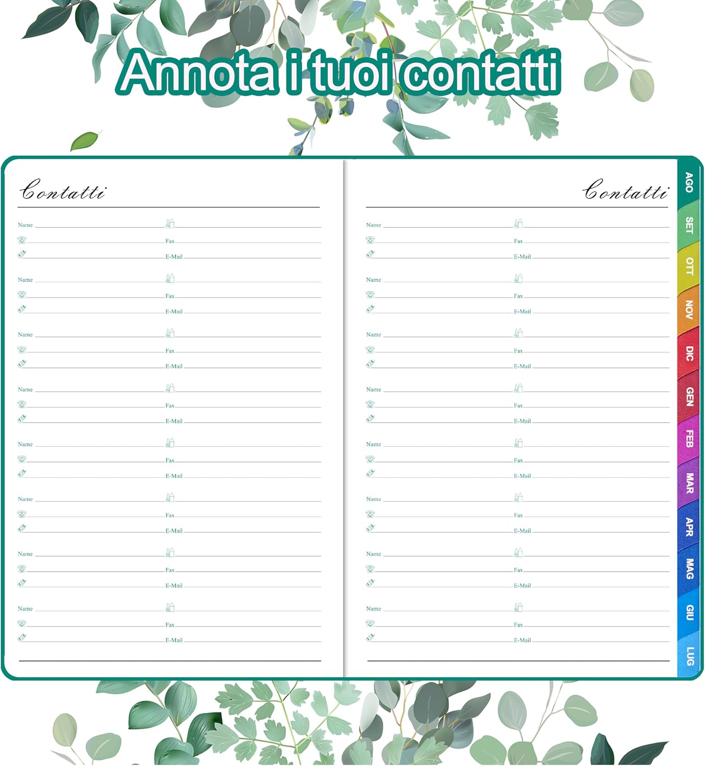 Thumbnail 5 de Agenda Scolastica 2026–2027: settimanale verticale con penna, segnalibro e tasca interna (Agosto 2026 – Luglio 2027) – Fiore di albicocco