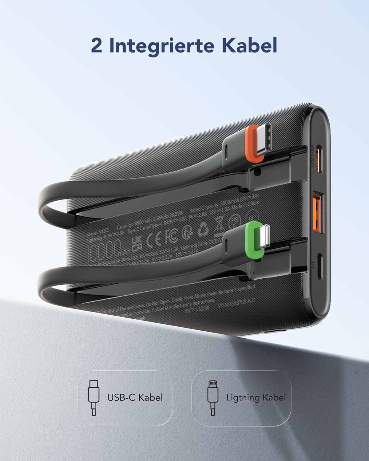 Thumbnail 3 de VEGER Power Bank 10000mAh Klein