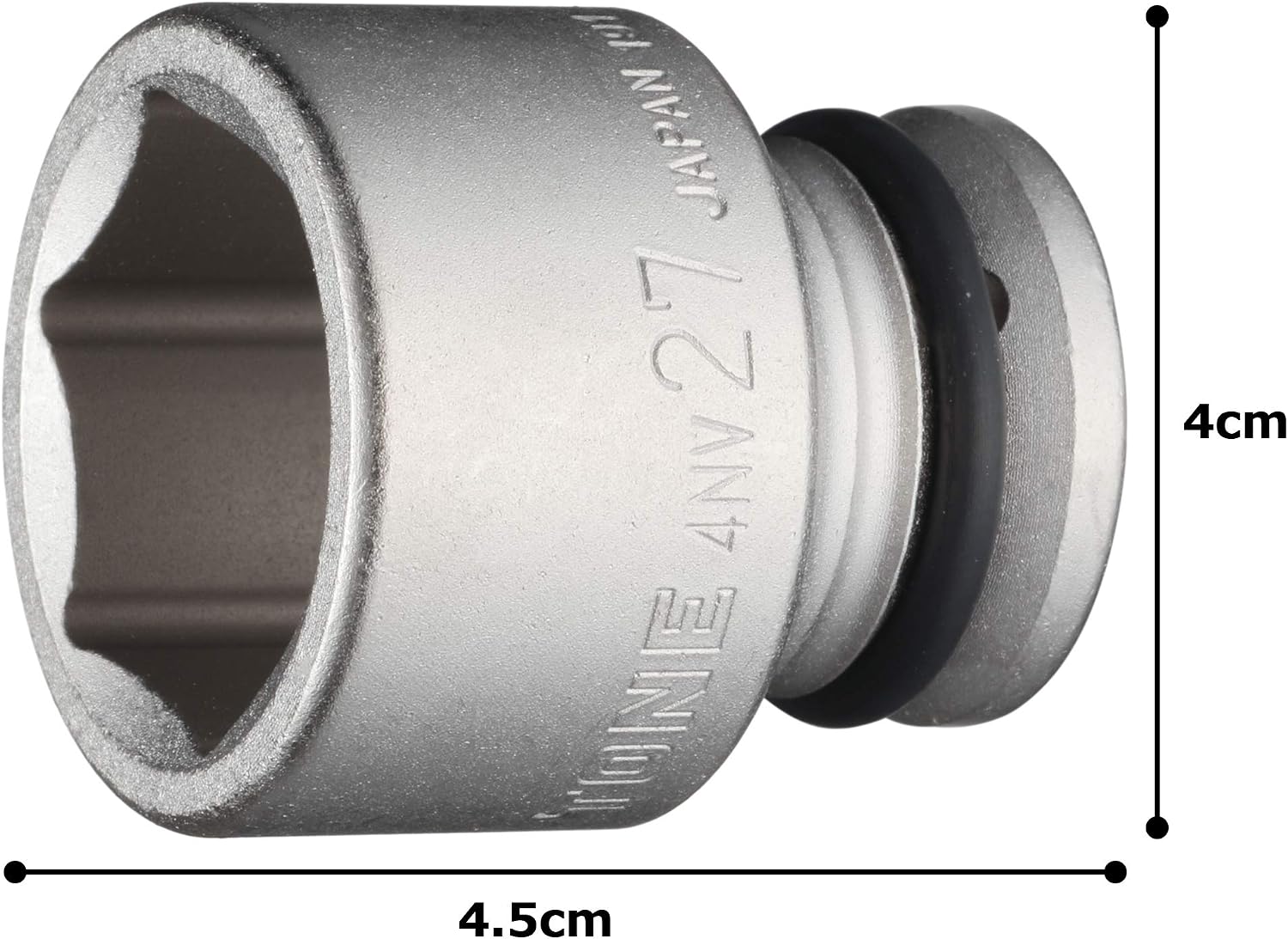 Detalle 1 de トネ 4NV-27 インパクト用ソケット 差込角12.7mm・二面幅27mm