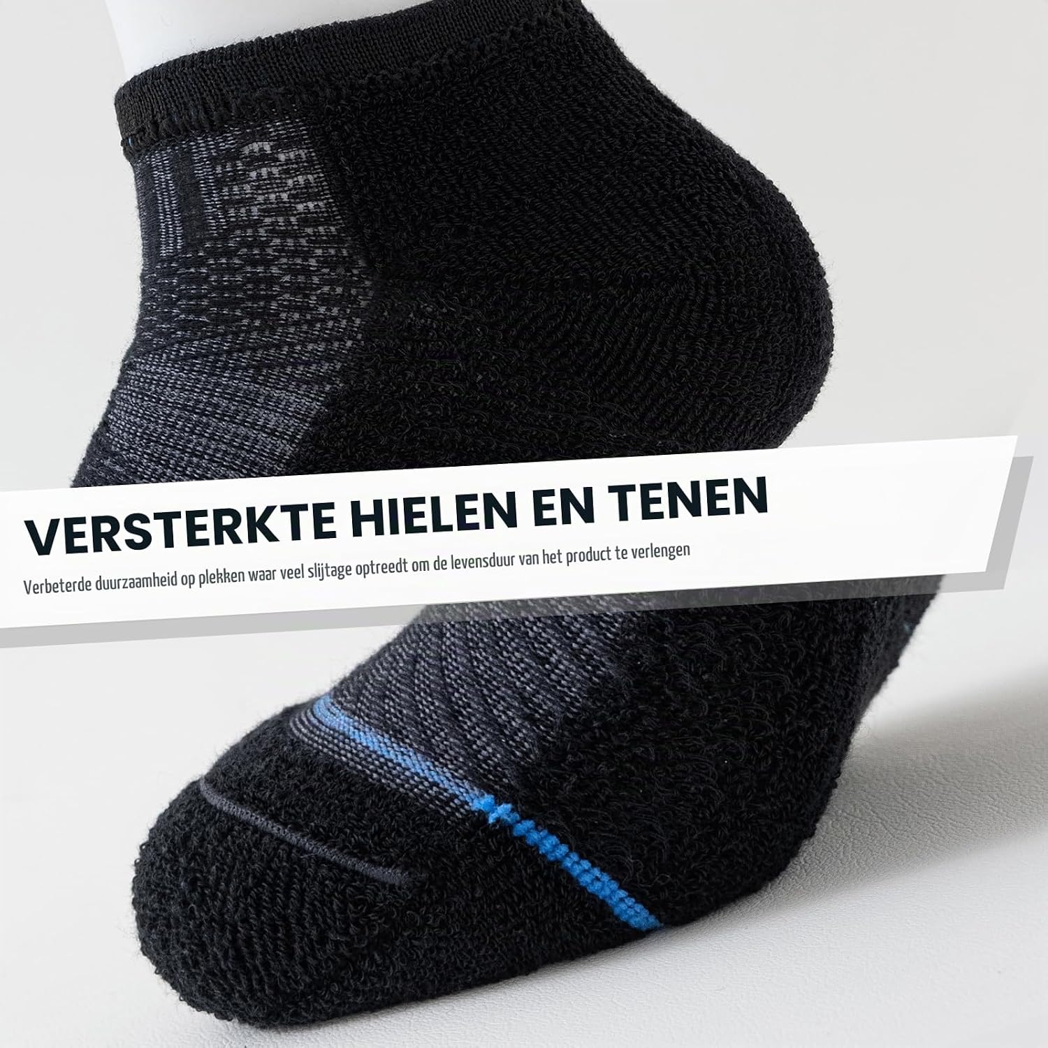 Thumbnail 6 de Stoeury lage enkelsokken van katoen, ademend en vocht afvoerend, 6 paar