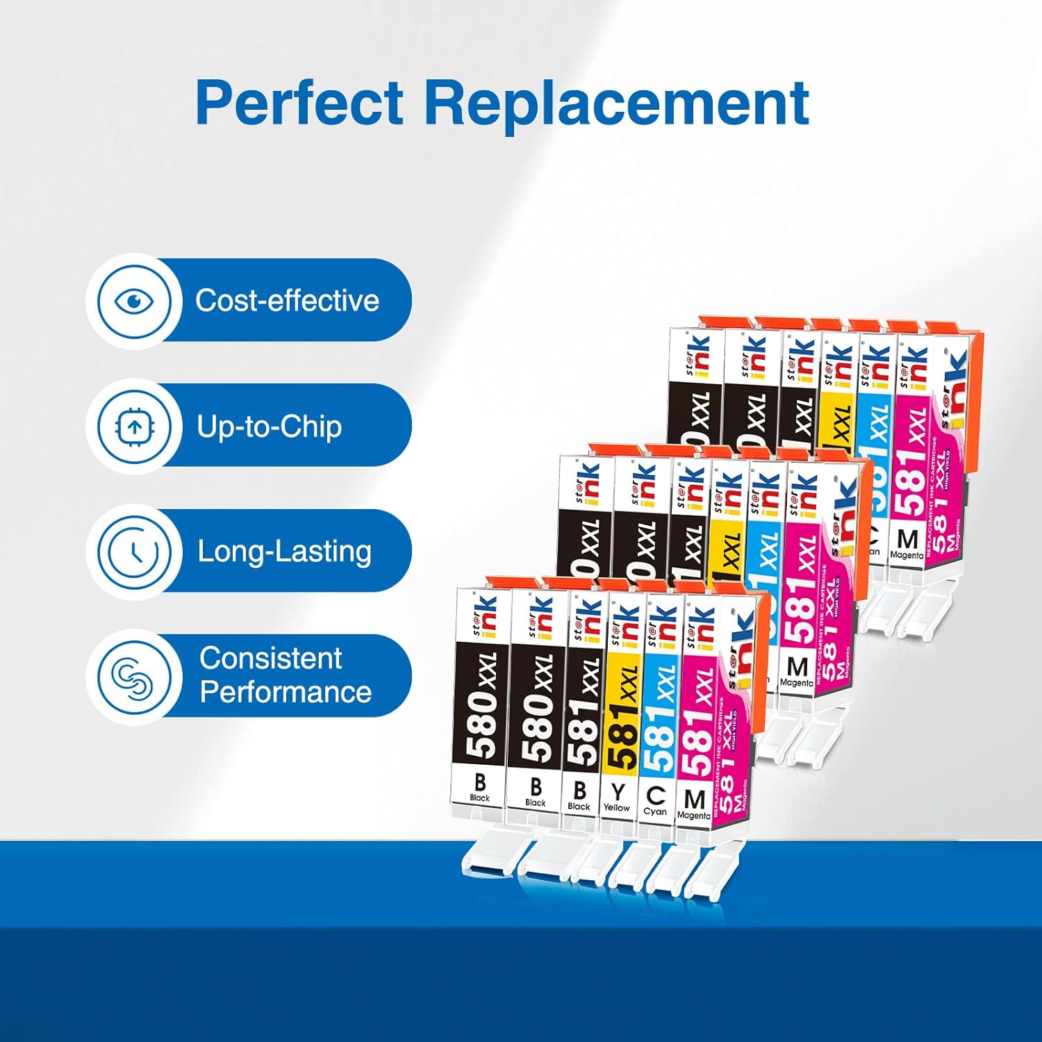 Detalle 2 de Starink PGI-580 CLI-581XXL 18er-Pack đź–¨