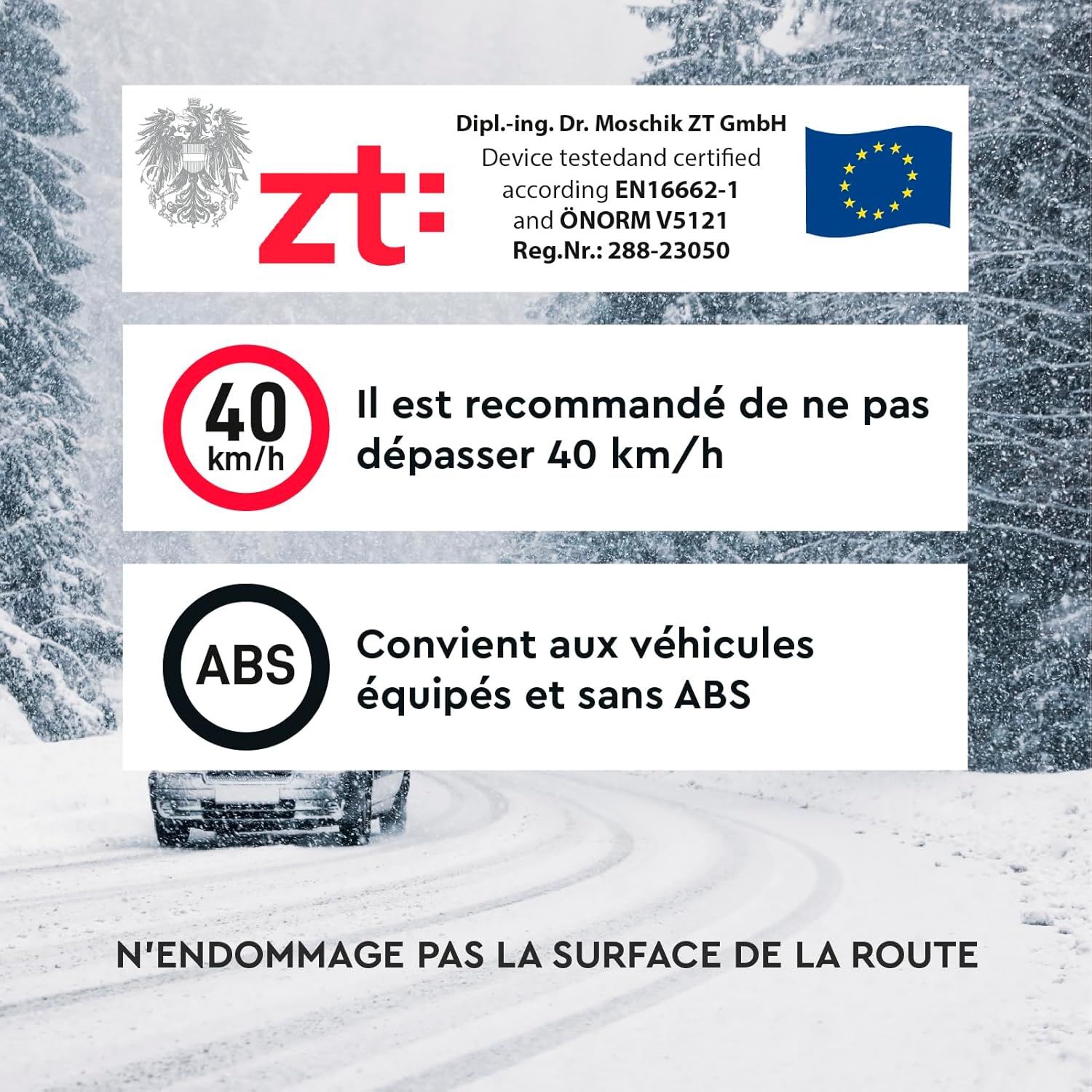 Thumbnail 4 de DriveOnSnow AnchorGrip Chaussettes de Neige S