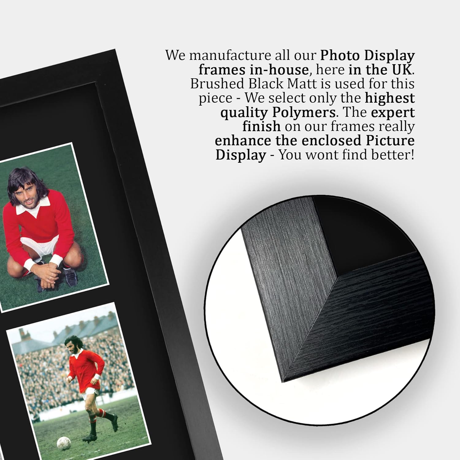 Thumbnail 5 de HWC Trading FR A3 George Best printed memorabilia signed autograph photo display (A3 framed)