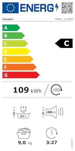 Thumbnail 6 de Cecotec Sèche-linge à Pompe à Chaleur 9 kg Bolero DressCode Dry 9400 Inverter Steel