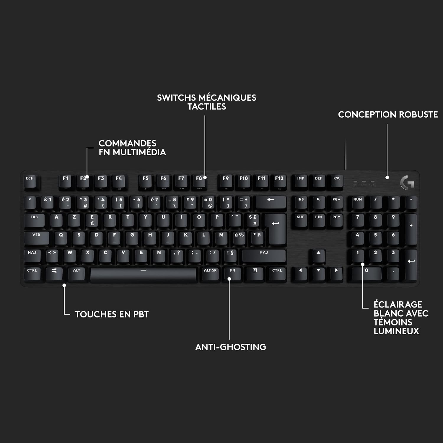 Thumbnail 6 de Logitech G G413 SE clavier mécanique ⌨