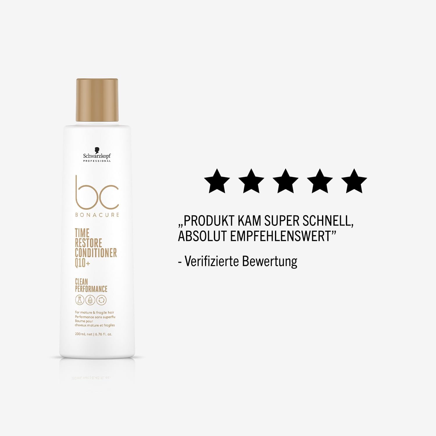 Detalle 2 de Schwarzkopf Professional Bonacure Time Restore Conditioner – Haarspülung für reifes Haar, 200 ml
