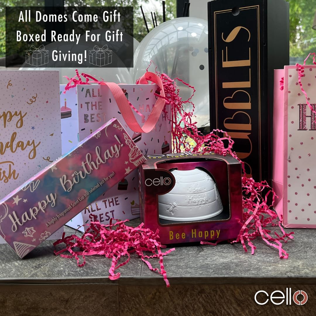 Thumbnail 6 de Cello Porcelain Tealight Holder Dome with 3D Projection Lithophane Tealight Candle Wax Warmer Effect