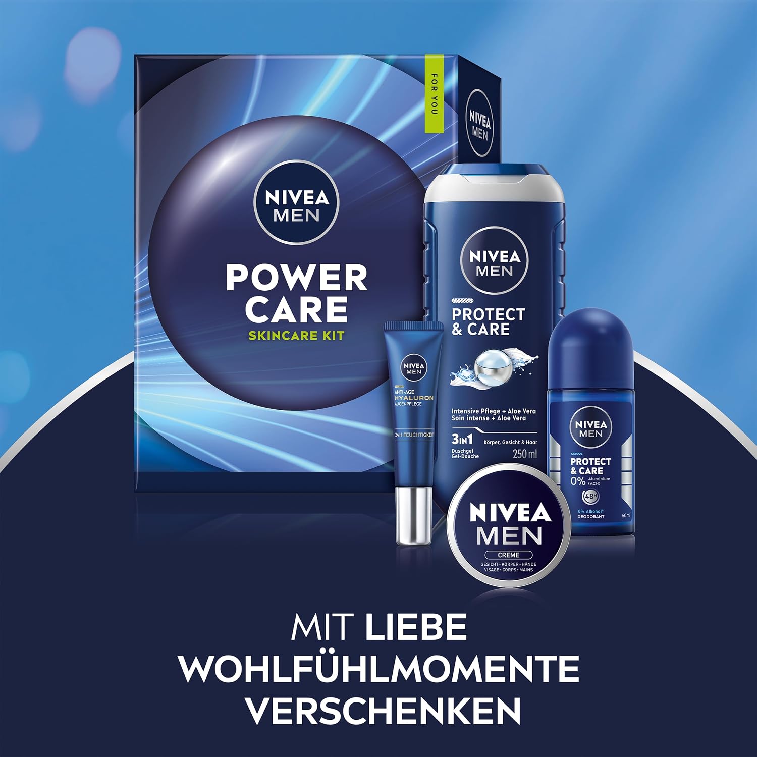 Detalle de NIVEA MEN Power Care Geschenkset – Pflegebox 250 ml 💼