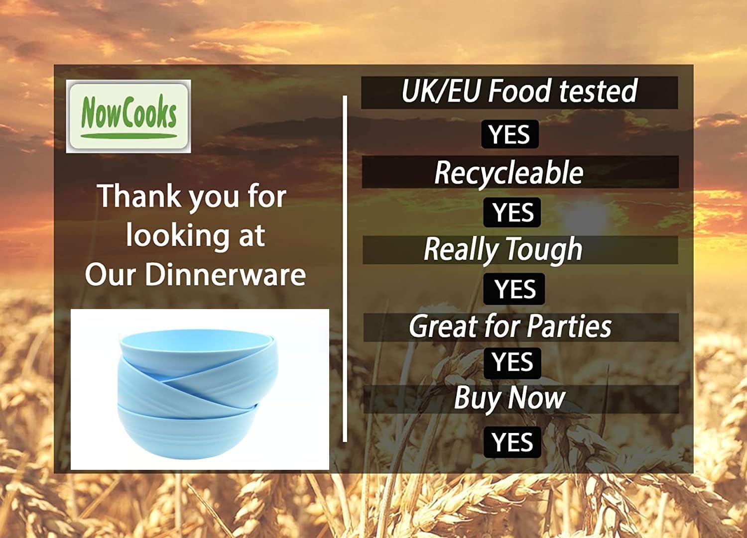 Thumbnail 5 de NowCooks Unbreakable Large Cereal Bowl set of 4 🥣