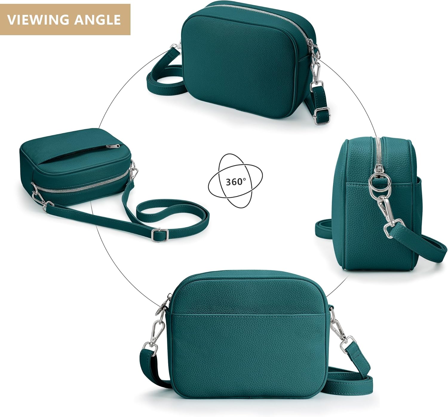 Thumbnail 6 de KALIDI Crossbody Bag for Women with Adjustable Wide & Narrow Straps
