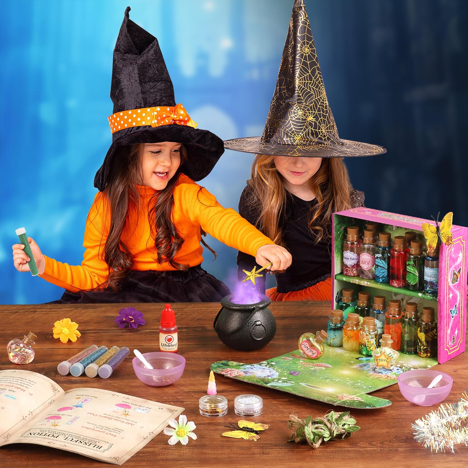 Detalle 2 de wookidel VI-MF002 Fairy Potion Craft Kit with 20 Bottles and Display Case