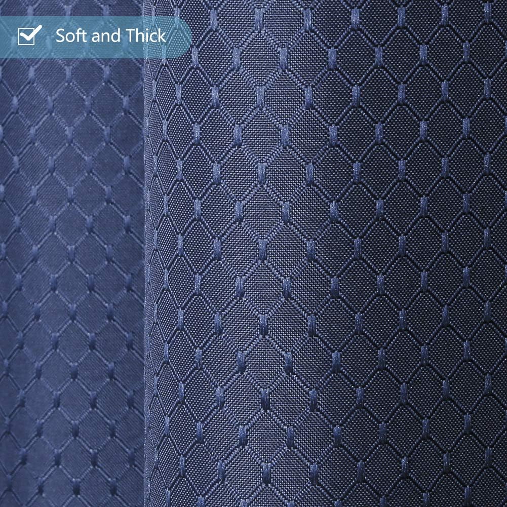 Detalle de Furlinic schmaler Duschvorhang 90x180 cm für Eckduschen – Wasserabweisend, schimmelresistent, mit 6 Duschringen