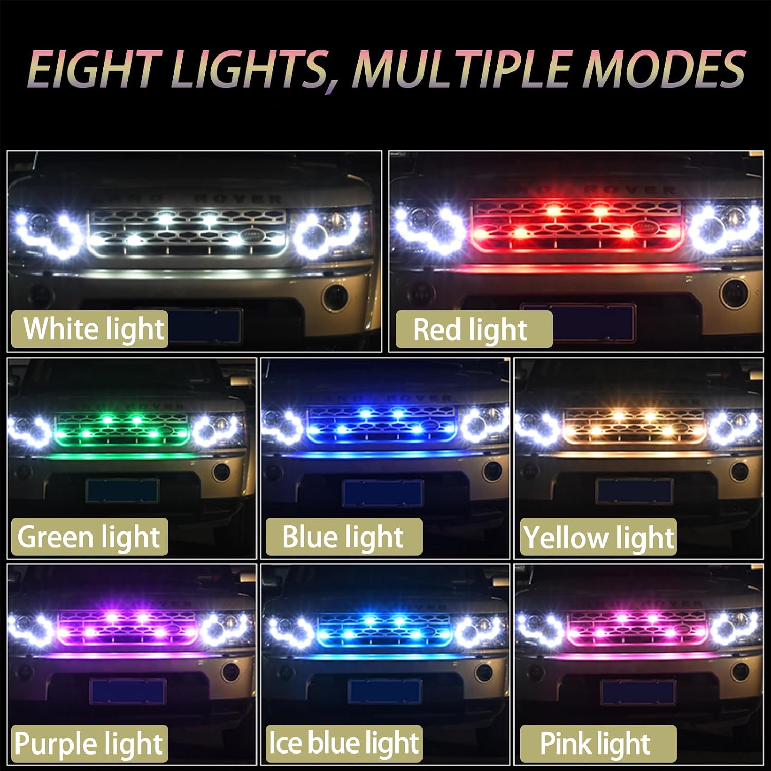 Thumbnail 4 de 4PCS Wireless LED Strobe Lights with Remote – Upgraded USB-C Rechargeable, 8-Color High Brightness for Car, Motorcycle, Drone and More
