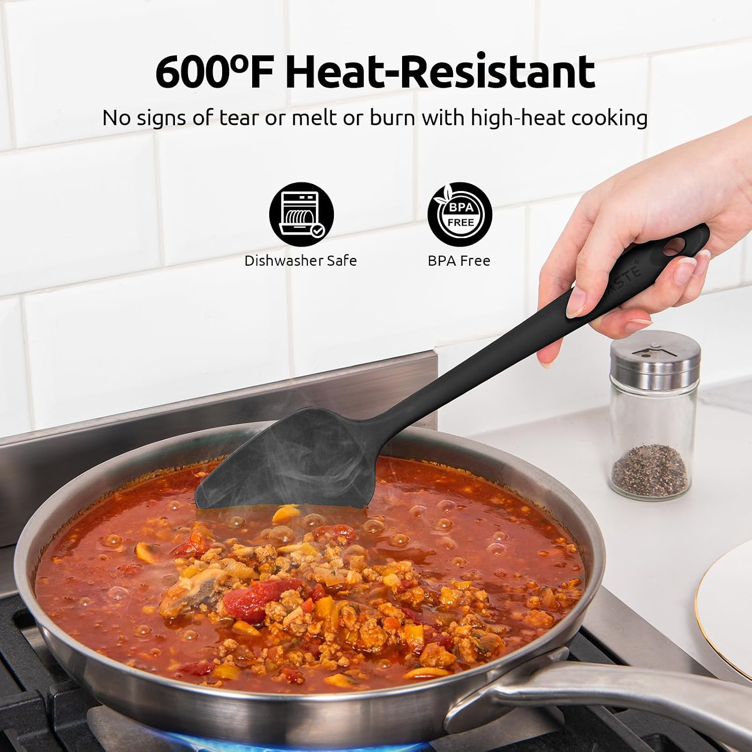 Thumbnail 2 de U-Taste Silicone Spatula Set 4pc, 315°C heat resistant