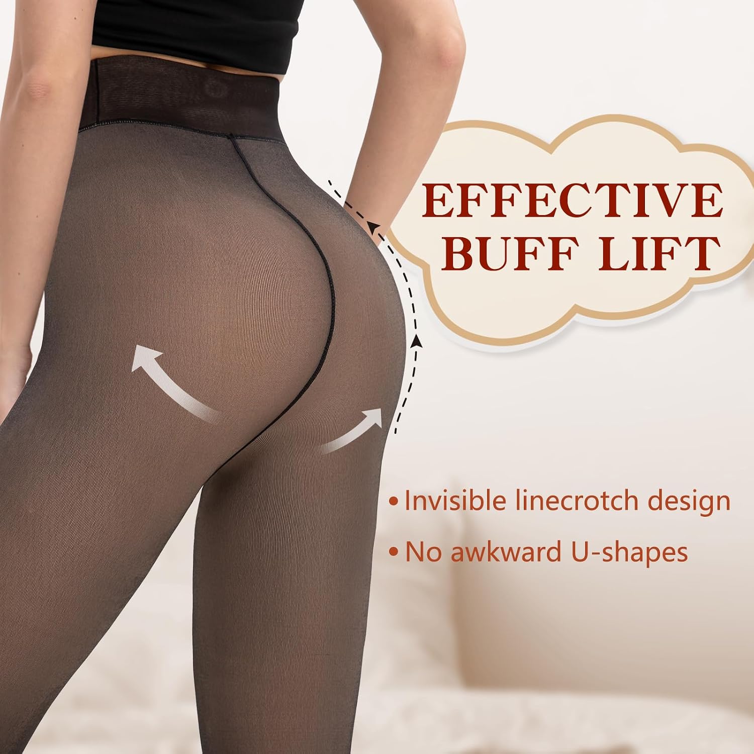 Thumbnail 4 de HONGTEYA Fleece Lined Thermal Leggings 1 Pair