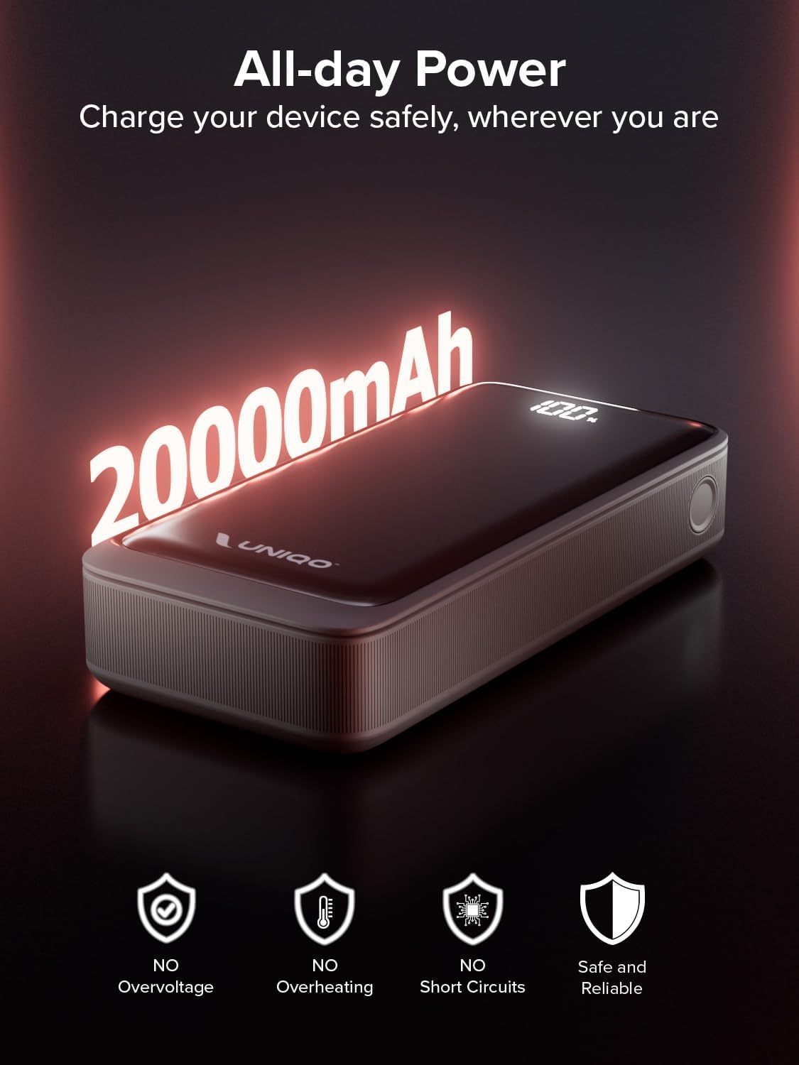 Thumbnail 5 de UNIQO Power LCD 20K Batterie externe 20000 mAh