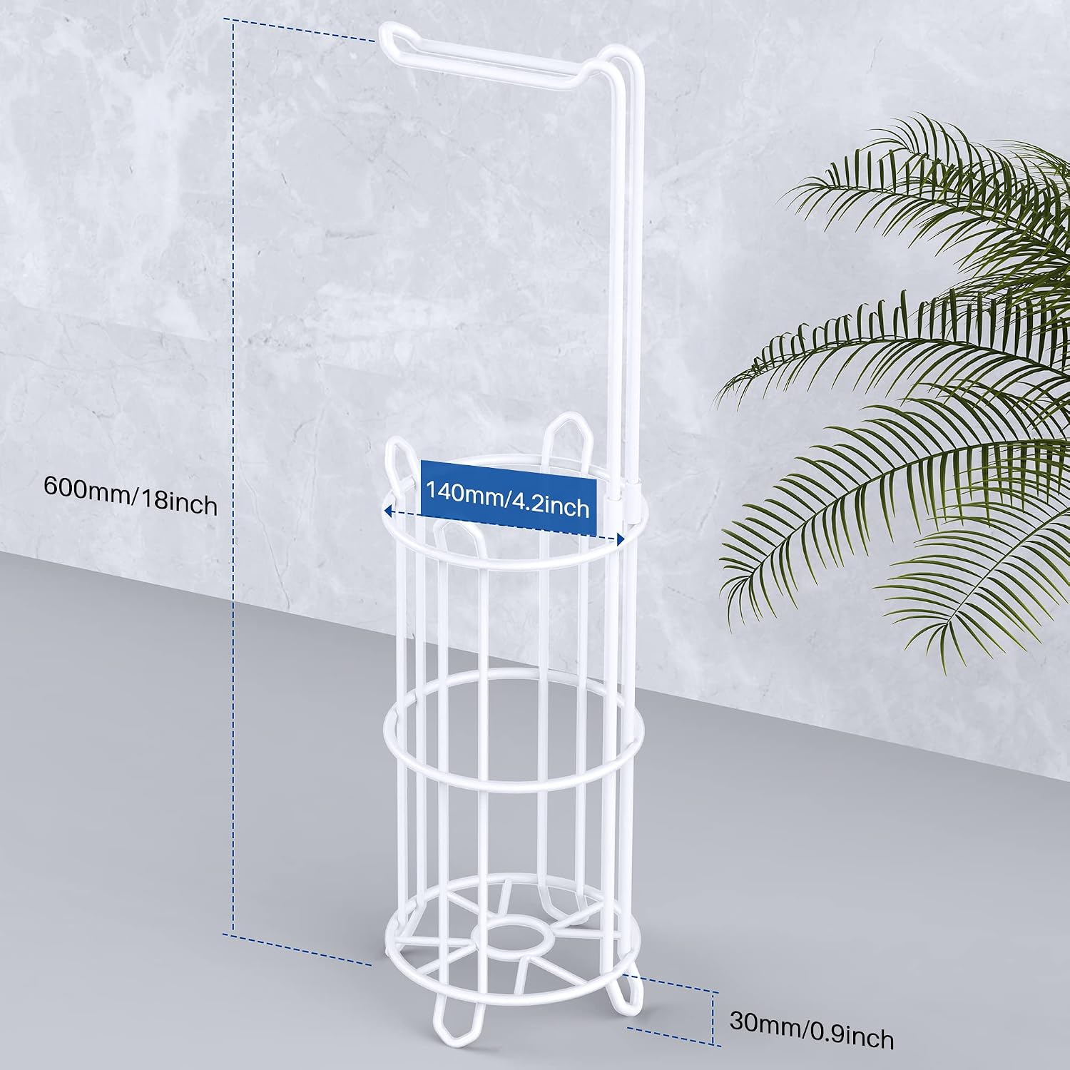 Thumbnail 6 de Meangood Toilet Paper Holder Stand, Metal