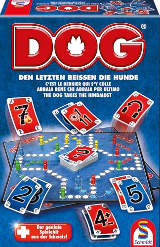 Detalle de Schmidt Spiele 49201 Dog – Den letzten beißen die Hunde: Familienspiel für 2–6 Spieler