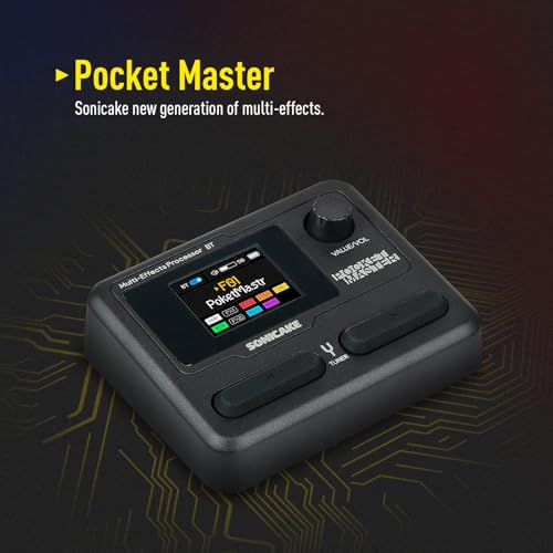 Detalle 2 de SONICAKE Multieffetto Pedale per chitarra: 9 Moduli, 100 preset, USB/OTG e App Pocket Master