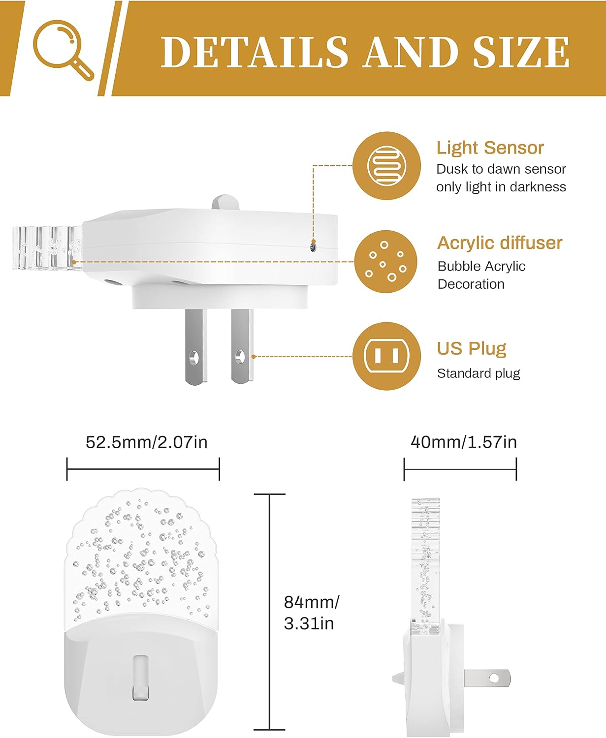 Thumbnail 6 de DORESshop Plug-In LED Night Light 2-Pack