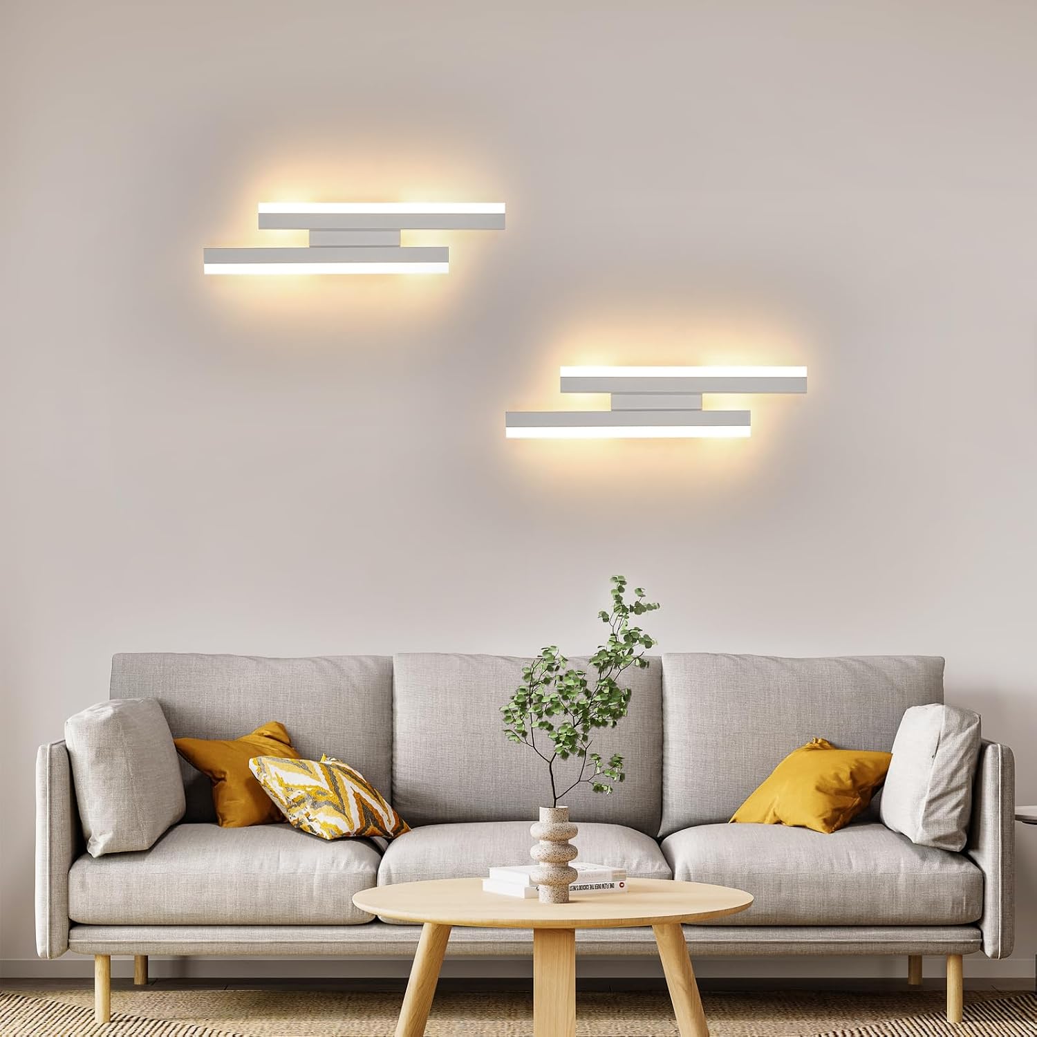 Detalle de Riserva RVDE-36 Modern LED Indoor Wall Light, 16W, 3000K Warm White