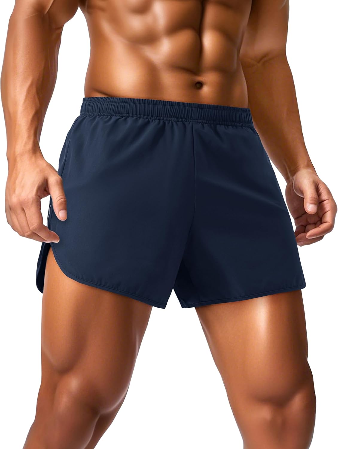 Thumbnail 6 de MAGCOMSEN 3-Inch Quick-Dry Running Shorts for Men with Built-In Liner