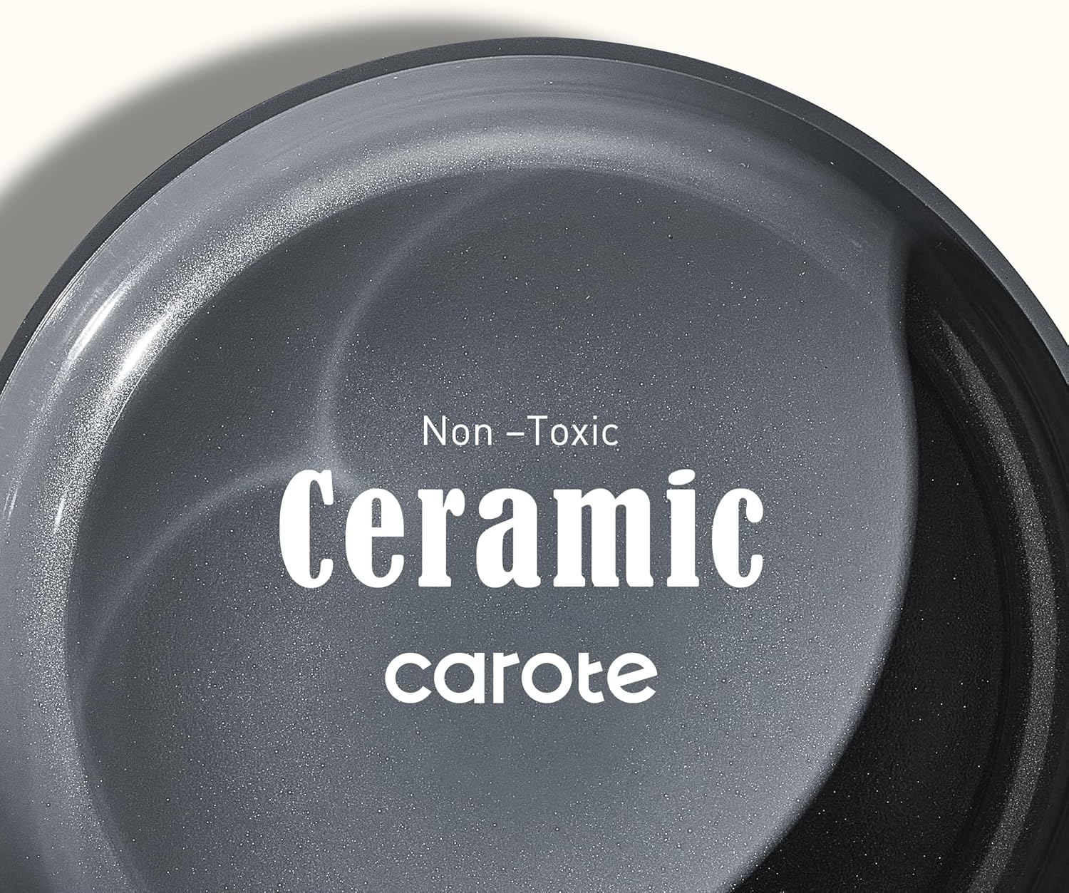 Detalle 2 de CAROTE Non Stick Wok with Lid 12''/5.3QT Woks & Stir-Fry Pan