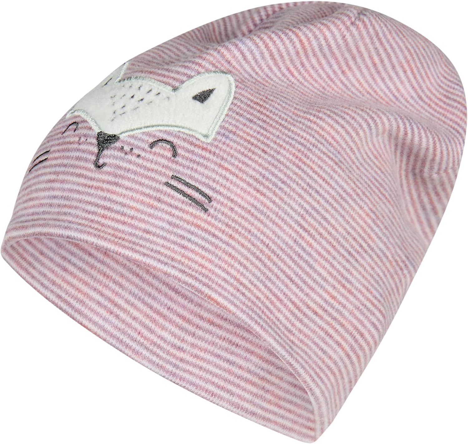 Detalle de Sterntaler Mädchen Beanie-Mütze Beanie Katze – Melange-Look mit Katzengesicht