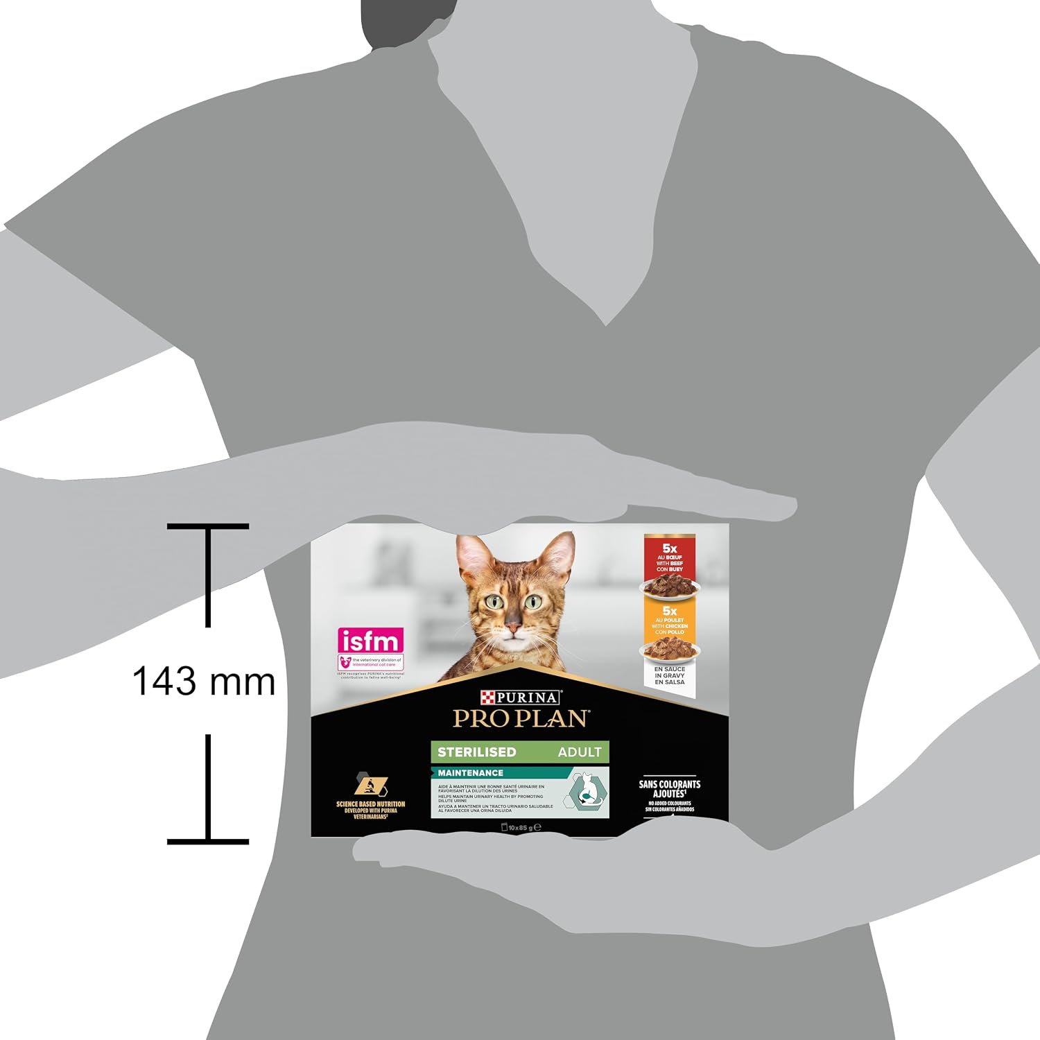 Thumbnail 3 de Purina Pro Plan Sterilised Maintenance Chat Adulte Bœuf Poulet – 10 x 85 g