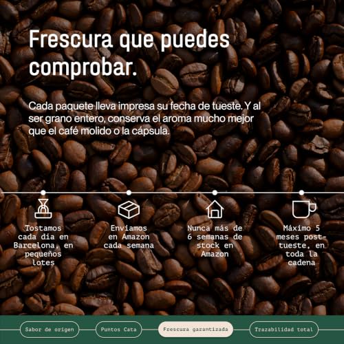 Detalle de Incapto Café en Grano de Especialidad 1 kg — Origen Colombia, 100% Arábica, Tueste Natural y Artesanal