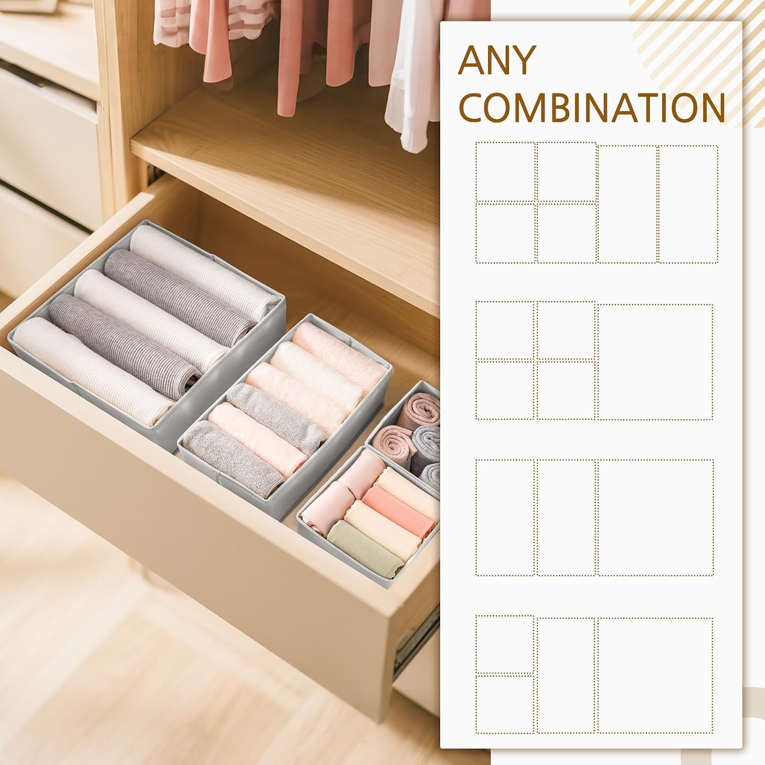 Detalle 2 de Criusia Drawer Organizers, 26-Pack