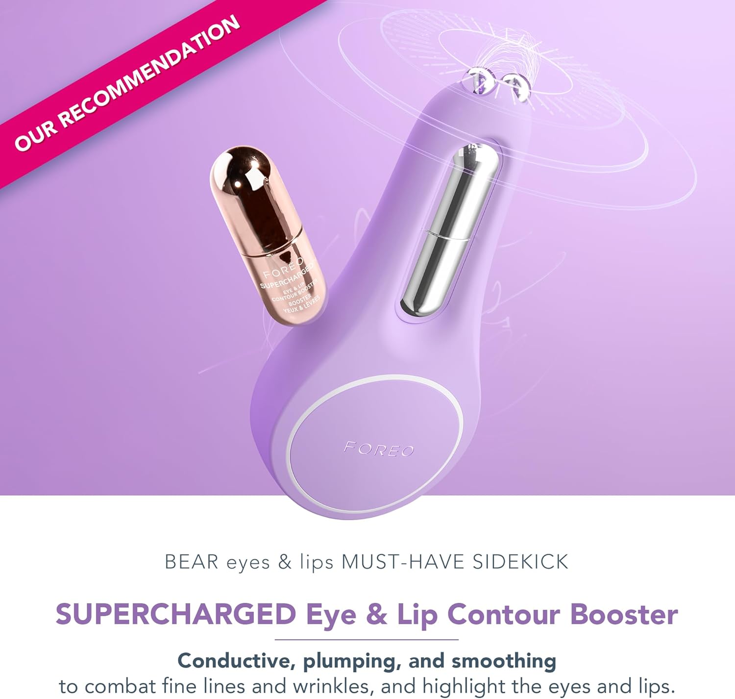Thumbnail 3 de FOREO BEAR 2 Eyes & Lips – appareil anti-rides à micro-courant, yeux et lèvres (Lavender)