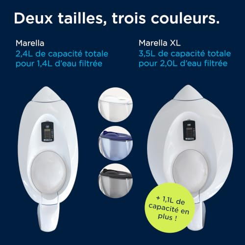 Detalle de BRITA MAXTRA Marella – Carafe filtrante avec 3 cartouches Pure Performance