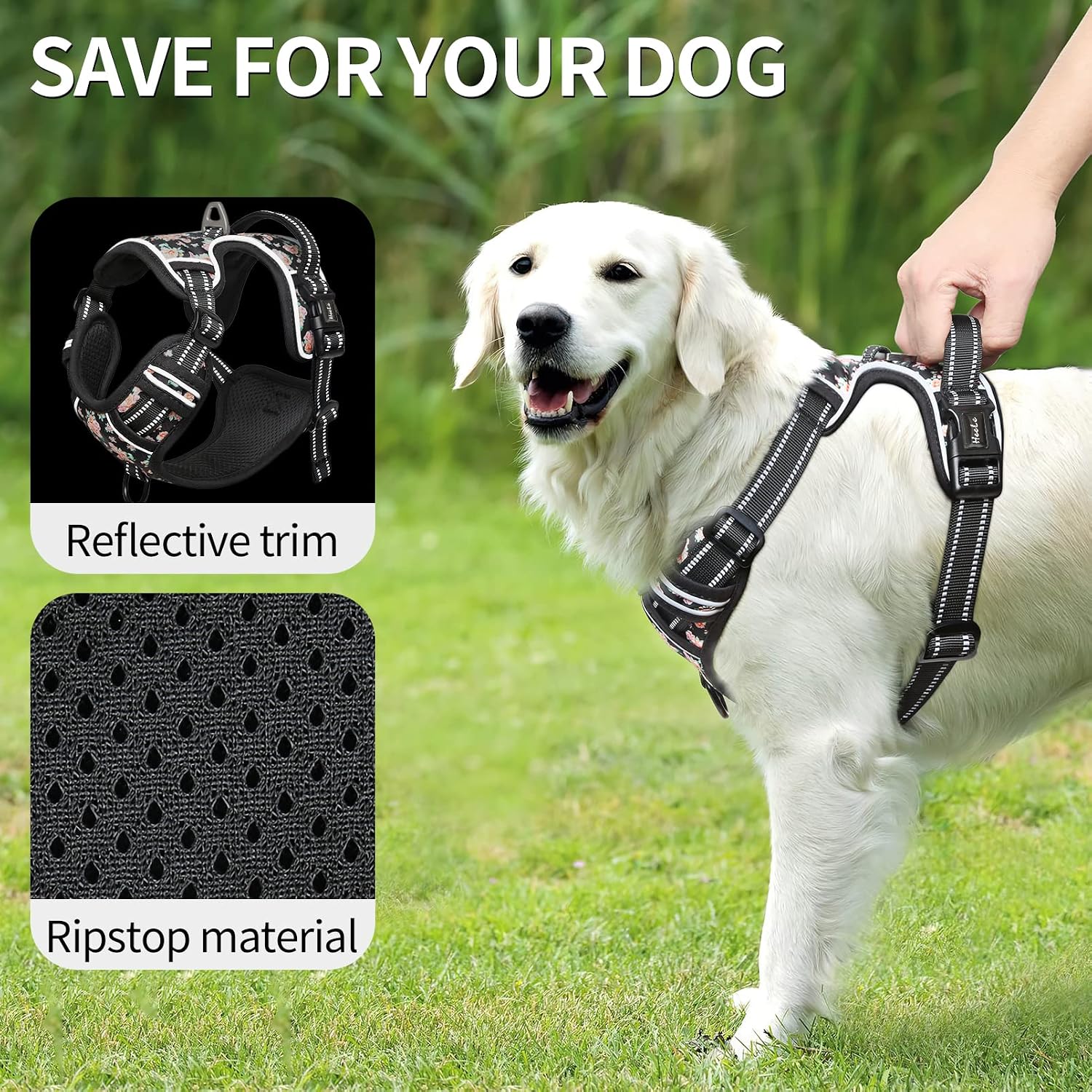 Thumbnail 6 de HEELE dog harness, reflective, Size L