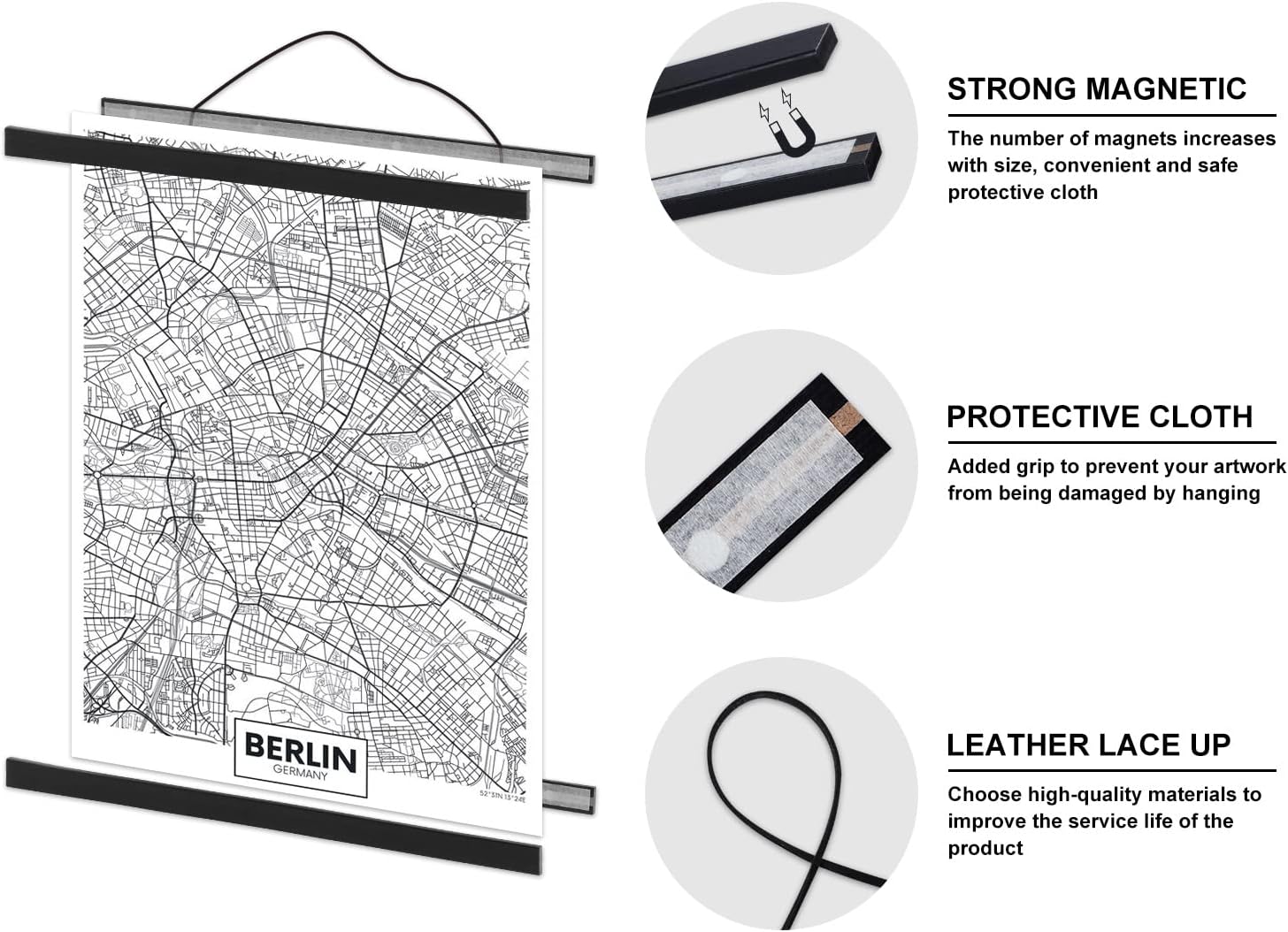 Thumbnail 2 de Benjia 4 Pack A0 Poster Frame Frames 84x59