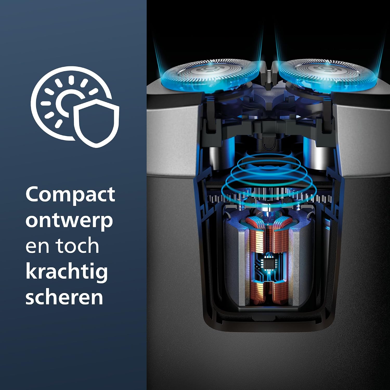 Detalle de Philips PQ888/06 compact scheerapparaat voor nat en droog scheren