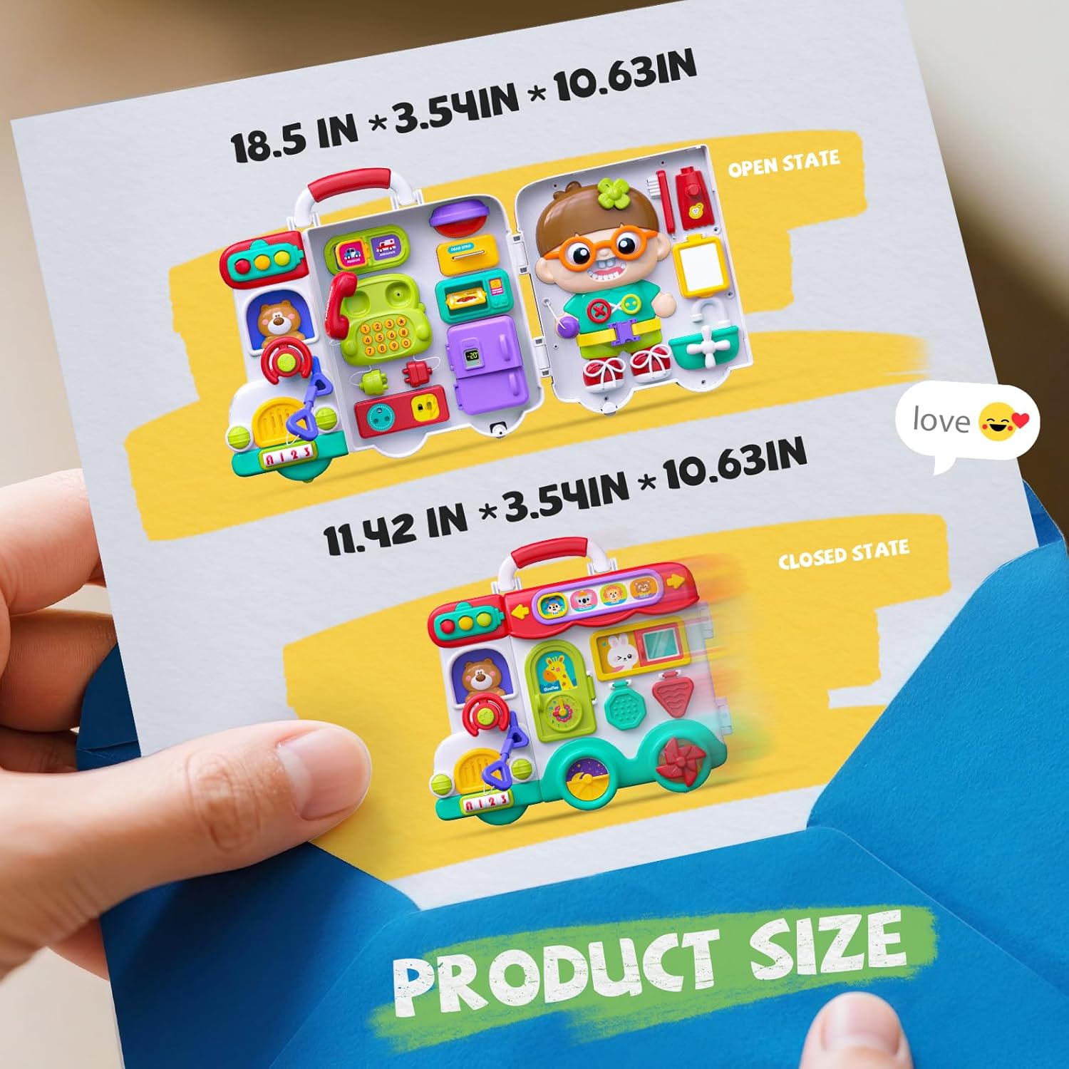 Thumbnail 6 de 54-in-1 Busy Board Montessori Toy for 1-Year-Olds