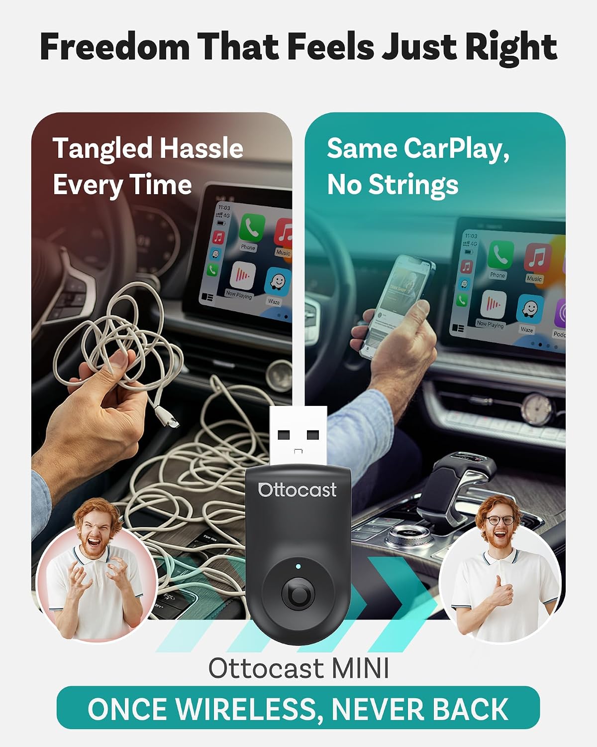 Thumbnail 6 de OTTOCAST Mini 2025 Wireless CarPlay adapter